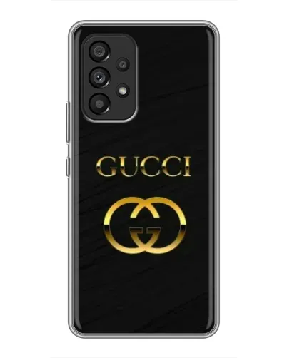 Чехол для Samsung Galaxy A53 (5G) с картинкой «Золотой логотип Gucci»