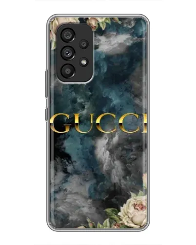 Чехол для Samsung Galaxy A53 (5G) с картинкой «Абстрактные цветы Gucci»