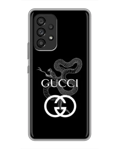Чехол для Samsung Galaxy A53 (5G) с картинкой «Gucci — серебряная змея»