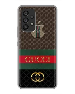 Чехол для Samsung Galaxy A53 (5G) с картинкой «Gucci — брендированный десерт» Чехол для Samsung Galaxy A53 (5G) с картинкой «Gucci — брендированный десерт»