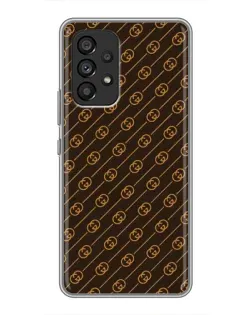 Чехол для Samsung Galaxy A53 (5G) с картинкой «Gucci — золотые диагонали» Чехол для Samsung Galaxy A53 (5G) с картинкой «Gucci — золотые диагонали»