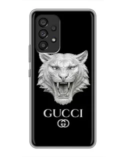 Чехол для Samsung Galaxy A53 (5G) с картинкой «Gucci — серебряный лев» Чехол для Samsung Galaxy A53 (5G) с картинкой «Gucci — серебряный лев»