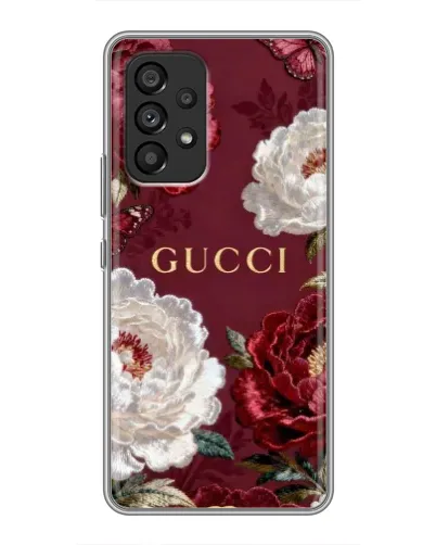 Чехол для Samsung Galaxy A53 (5G) с картинкой «Gucci — бордовые розы» Чехол для Samsung Galaxy A53 (5G) с картинкой «Gucci — бордовые розы»