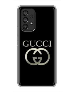 Чехол для Samsung Galaxy A53 (5G) с картинкой «Gucci — золото на черном» Чехол для Samsung Galaxy A53 (5G) с картинкой «Gucci — золото на черном»