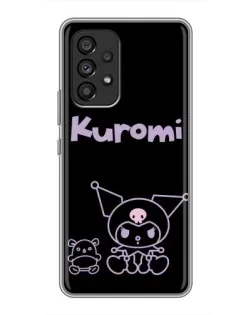 Чехол для Samsung Galaxy A53 (5G) с картинкой «Kuromi — черный минимализм»