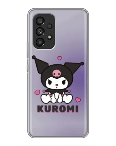 Чехол для Samsung Galaxy A53 (5G) с картинкой «Kuromi — фиолетовый арт»