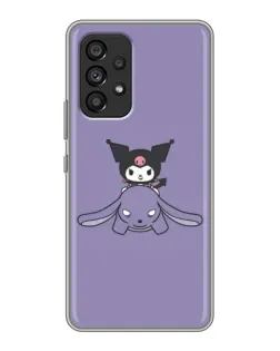 Чехол для Samsung Galaxy A53 (5G) с картинкой «Kuromi на лиловом фоне»
