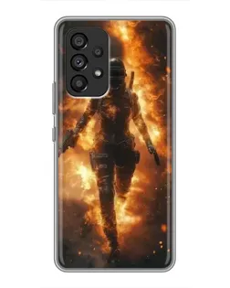 Чехол для Samsung Galaxy A53 (5G) с картинкой «BMW — скорость в дожде»