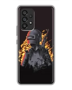 Чехол для Samsung Galaxy A53 (5G) с картинкой «PUBG — огненный силуэт» Чехол для Samsung Galaxy A53 (5G) с картинкой «PUBG — огненный силуэт»