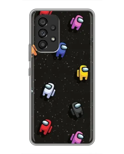 Чехол для Samsung Galaxy A53 (5G) с картинкой «Космический паттерн Among Us»