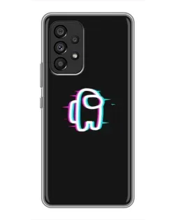 Чехол для Samsung Galaxy A53 (5G) с картинкой «Among Us неон»