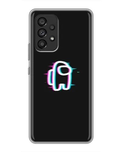 Чехол для Samsung Galaxy A53 (5G) с картинкой «Among Us неон»