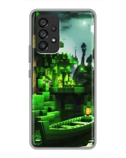 Чехол для Samsung Galaxy A53 (5G) с картинкой «Minecraft лесной пейзаж»