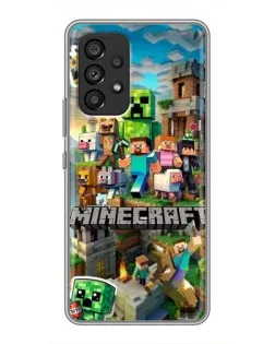 Чехол для Samsung Galaxy A53 (5G) с картинкой «Замок Minecraft»