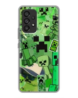 Чехол для Samsung Galaxy A53 (5G) с картинкой «Криперы Minecraft»