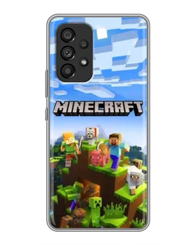 Чехол для Samsung Galaxy A53 (5G) с картинкой «Minecraft классический мир»