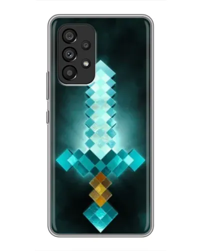 Чехол для Samsung Galaxy A53 (5G) с картинкой «Алмазный меч неон»