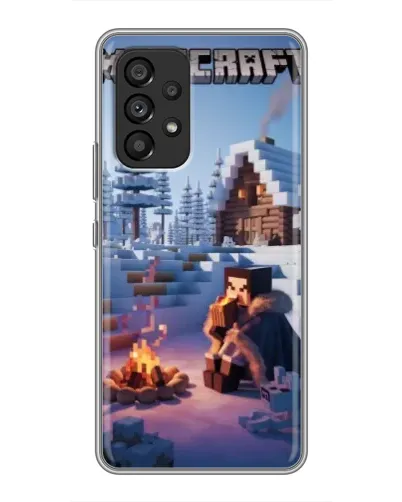 Чехол для Samsung Galaxy A53 (5G) с картинкой «Зимний Minecraft»
