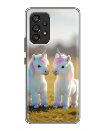 Чехол для Samsung Galaxy A53 (5G) с картинкой «Пара единорогов» Чехол для Samsung Galaxy A53 (5G) с картинкой «Пара единорогов»