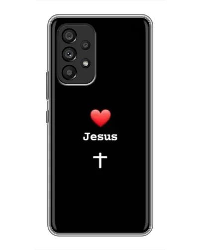 Чехол для Samsung Galaxy A53 (5G) с картинкой «Сердце - Jesus» Чехол для Samsung Galaxy A53 (5G) с картинкой «Сердце - Jesus»