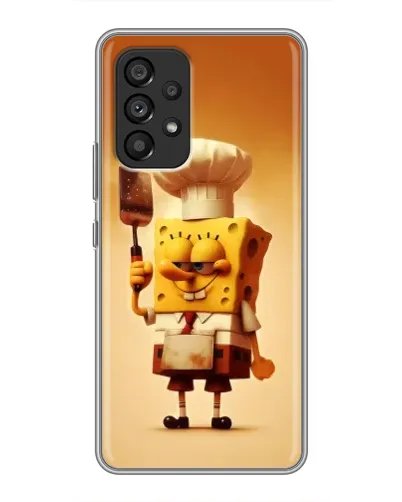 Чехол для Samsung Galaxy A53 (5G) с картинкой «Губка Боб повар»