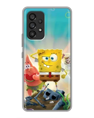 Чехол для Samsung Galaxy A53 (5G) с картинкой «Спанч Боб победитель»