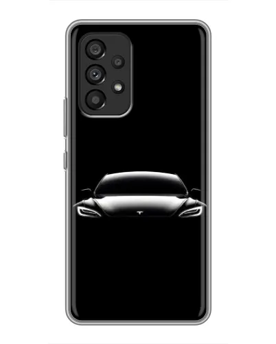 Чехол для Samsung Galaxy A53 (5G) с картинкой «Фары Tesla Night»