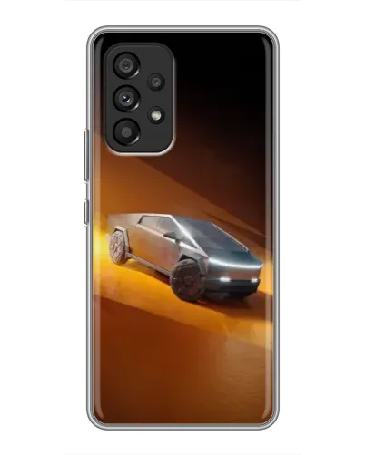 Чехол для Samsung Galaxy A53 (5G) с картинкой «Cybertruck в пустыне»