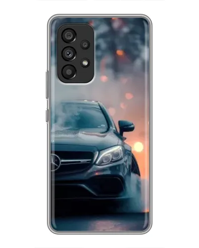Чехол для Samsung Galaxy A53 (5G) с картинкой «Mercedes — ночной город»