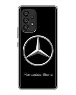 Чехол для Samsung Galaxy A53 (5G) с картинкой «Mercedes Silver Logo»