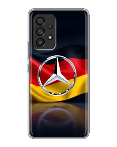 Чехол для Samsung Galaxy A53 (5G) с картинкой «Mercedes — флаг Германии»