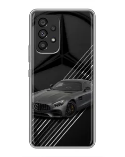 Чехол для Samsung Galaxy A53 (5G) с картинкой «Mercedes AMG — графика»