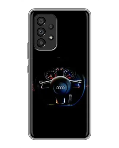 Чехол для Samsung Galaxy A53 (5G) с картинкой «Салон Audi — руль»