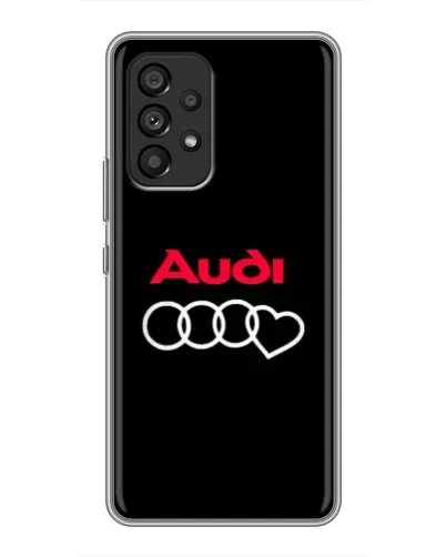 Чехол для Samsung Galaxy A53 (5G) с картинкой «Логотип Audi Heart»