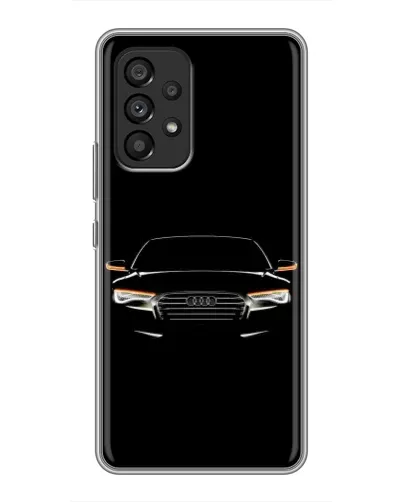 Чехол для Samsung Galaxy A53 (5G) с картинкой «Audi — ночной контур»
