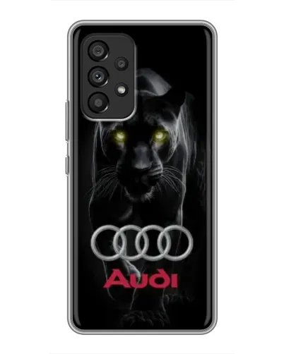 Чехол для Samsung Galaxy A53 (5G) с картинкой «Пантера и Audi»