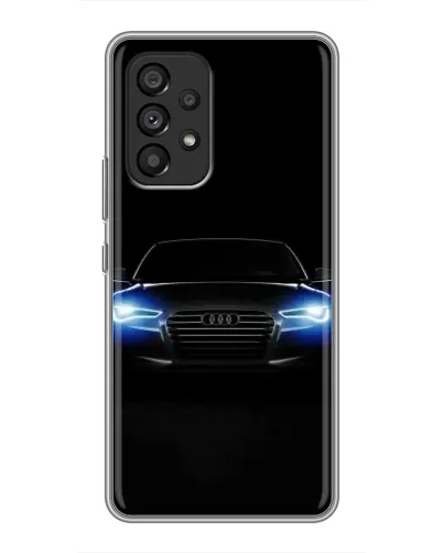Чехол для Samsung Galaxy A53 (5G) с картинкой «Audi в неоне»