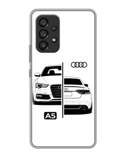Чехол для Samsung Galaxy A53 (5G) с картинкой «Audi — контрастный дизайн»