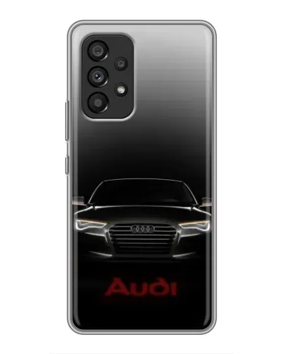 Чехол для Samsung Galaxy A53 (5G) с картинкой «Audi — градиентный контур»