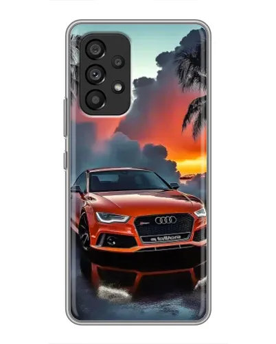 Чехол для Samsung Galaxy A53 (5G) с картинкой «Audi — закат»