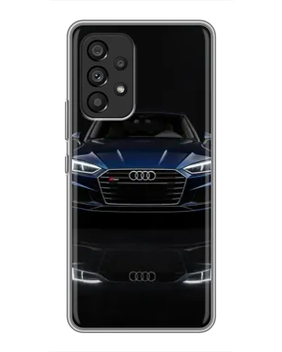 Чехол для Samsung Galaxy A53 (5G) с картинкой «Audi — ночное отражение»