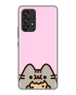 Чехол для Samsung Galaxy A53 (5G) с картинкой «Pusheen и печенье»