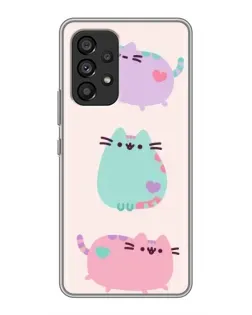 Чехол для Samsung Galaxy A53 (5G) с картинкой «Pusheen трио» Чехол для Samsung Galaxy A53 (5G) с картинкой «Pusheen трио»