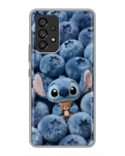 Чехол для Samsung Galaxy A53 (5G) с картинкой «Стич и голубика»
