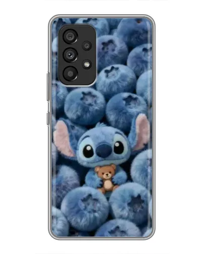 Чехол для Samsung Galaxy A53 (5G) с картинкой «Стич и голубика» Чехол для Samsung Galaxy A53 (5G) с картинкой «Стич и голубика»