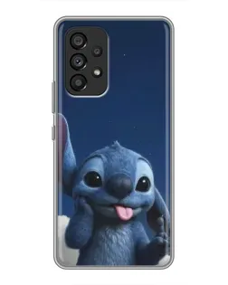 Чехол для Samsung Galaxy A53 (5G) с картинкой «Стич в облаках»