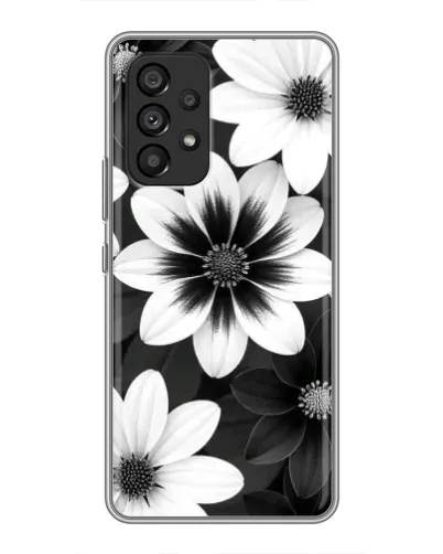 Чехол для Samsung Galaxy A53 (5G) с картинкой «Монохромные астры» Чехол для Samsung Galaxy A53 (5G) с картинкой «Монохромные астры»