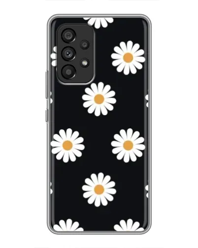 Чехол для Samsung Galaxy A53 (5G) с картинкой «Ромашки на черном» Чехол для Samsung Galaxy A53 (5G) с картинкой «Ромашки на черном»