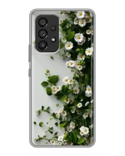 Чохол для Samsung Galaxy A53 (5G) з картинкою «Гілка дрібних білих квітів»
