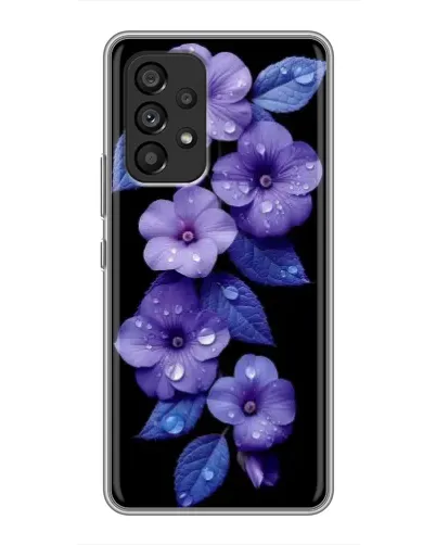 Чехол для Samsung Galaxy A53 (5G) с картинкой «Фиолетовые цветы с росою» Чехол для Samsung Galaxy A53 (5G) с картинкой «Фиолетовые цветы с росою»